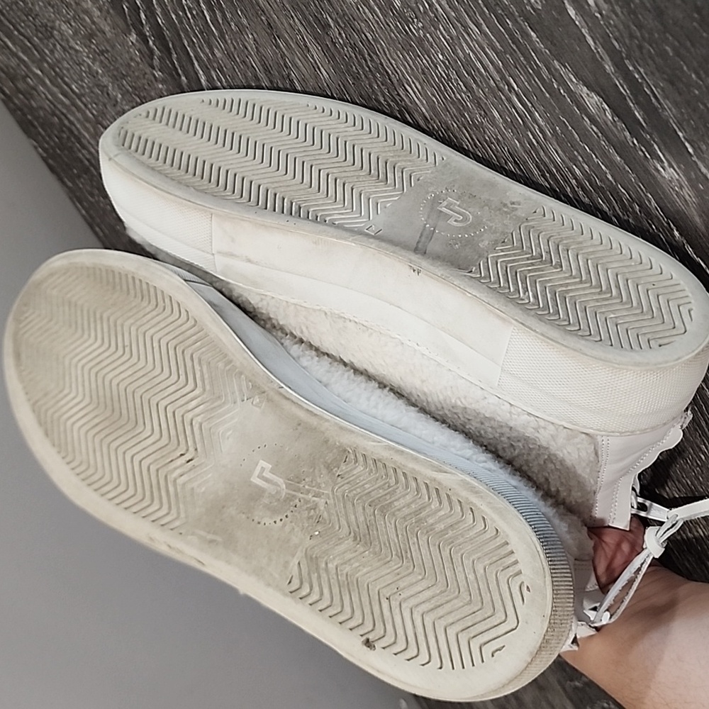 Joshua Sanders What Ever Fuzzy Zipper Back Sneaker Booties - Picture 7 of 8